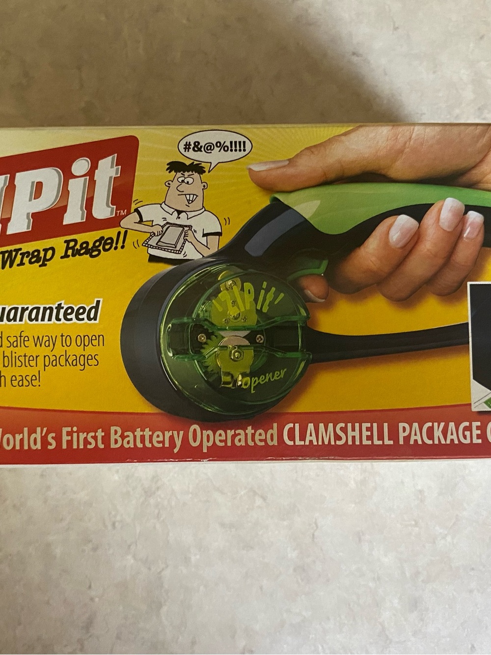 ZipIt Battery Powered Opener - Blister Pack & Clam Shell Package Opener